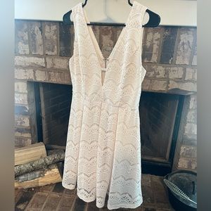 She + Sky •  SugarCane Pink Lace Dress•